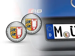 TUV Aufkleber Kreis Rendsburg-Eckernförde Nummernschild plakette